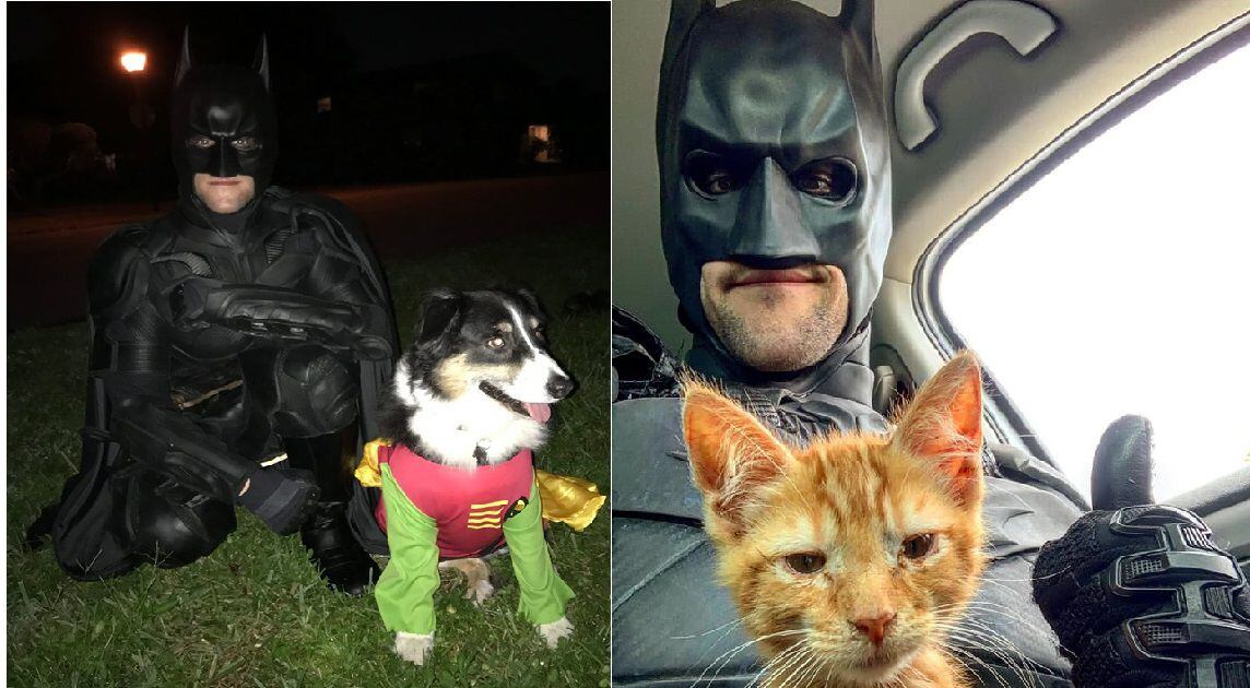 De admirar! Este 'Batman' salva animales que serían sacrificados y les  busca hogar