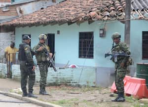 Cali: Atentado a subestación de policía de Potrerito en Jamundí. foto José L Guzmán. EL País