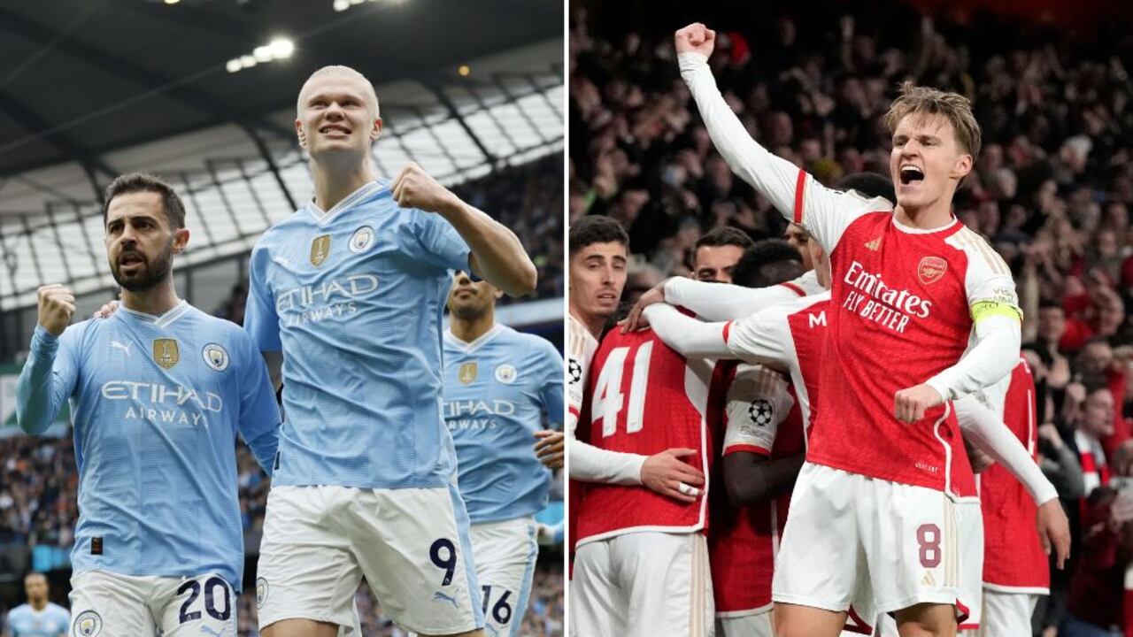 Manchester City y Arsenal por el título de Premier League