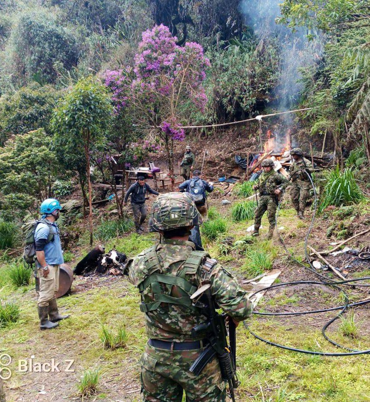 La Policía está haciendo operativos conjuntos con el Ejército para mitigar la minería ilegal en los Farallones de Cali.