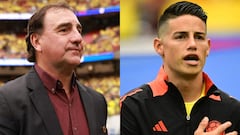 Néstor Lorenzo y James Rodríguez: timonel y capitán de la Selección Colombia.
