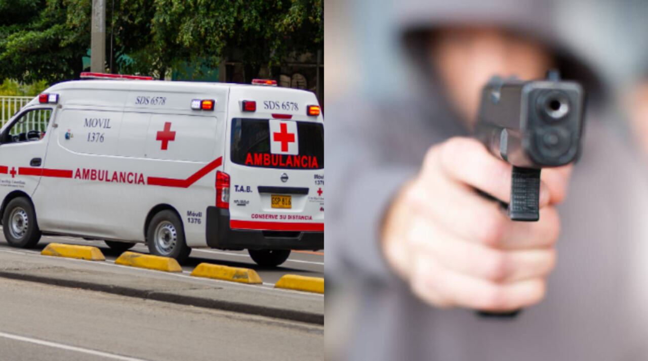 Hombre disparó contra herido que movilizaban en una ambulancia.