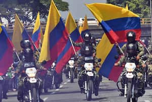 El desfile, que contó con la participación de integrantes de todas las fuerzas militares de Colombia, se llevó a cabo en la Autopista Suroriental entre la Carrera 66 y la Carrera 39. Unos 20.000 caleños disfrutaron de este evento.
