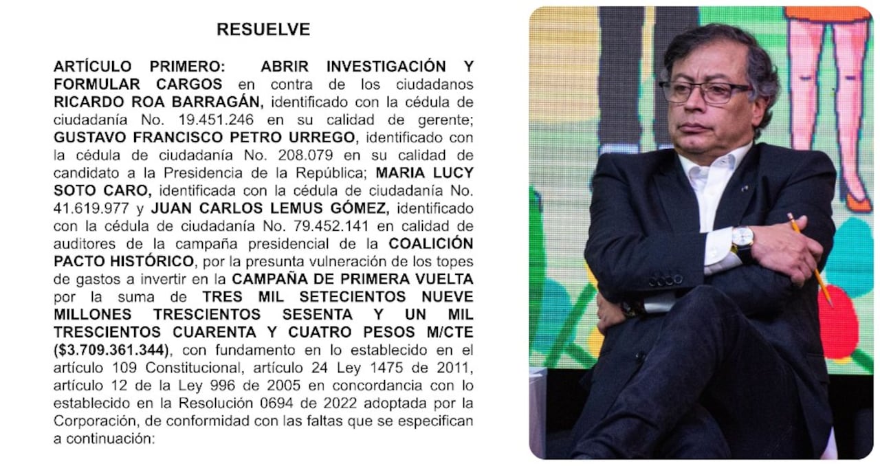La campaña presidencial de Gustavo Petro, en líos con el CNE.
