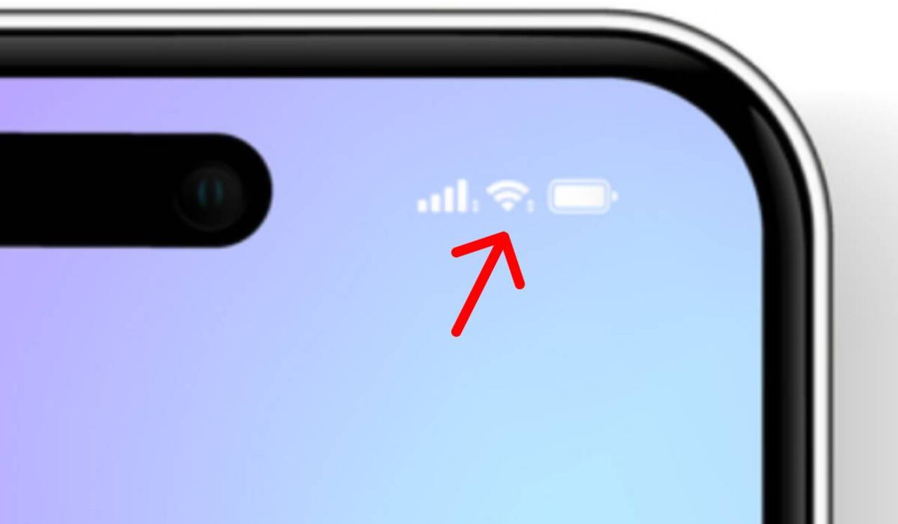 Iconos muestran la conexión del celular