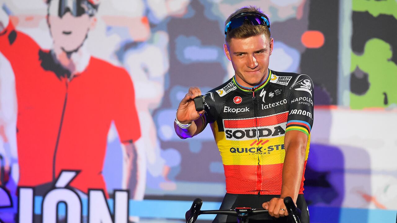 Remco Evenepoel en la presentación de los equipos de la Vuelta a España 2023