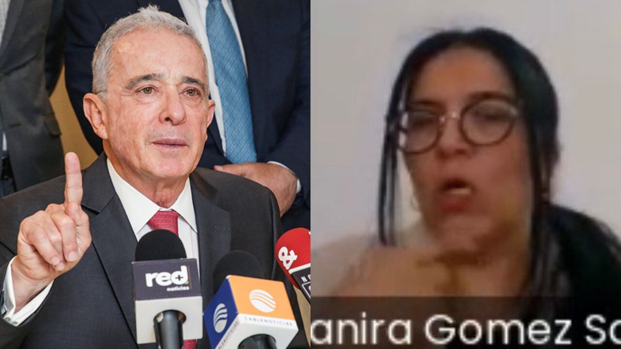 Álvaro Uribe y Deyanira Gómez.