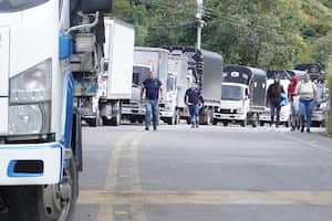 Paro y bloqueo de camioneros en Ipiales Nariño
