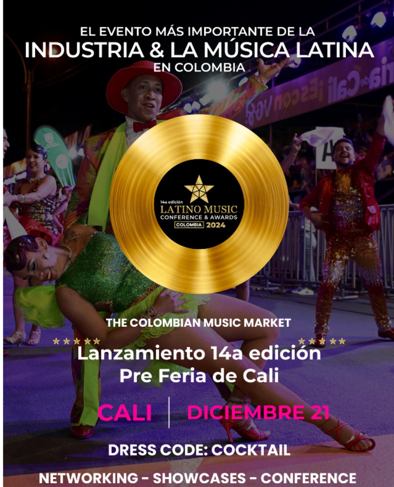 Latino Music Conference & Awards se realizará este jueves, 21 de diciembre, en la ciudad de Bogotá.