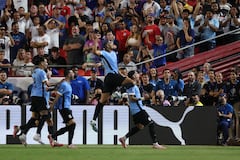 Los uruguayos se quedaron con la victoria en el compromiso.