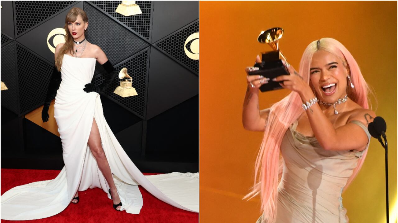 Taylor Swift y Karol G se convirtieron en las reinas de la noche, tras ganar importante Premios Grammy.