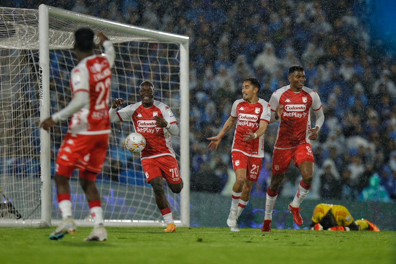 Imagen del partido entre Millonarios e Independiente Santa Fe por la fecha 10 del segundo semestre de la Liga colombiana 2023.