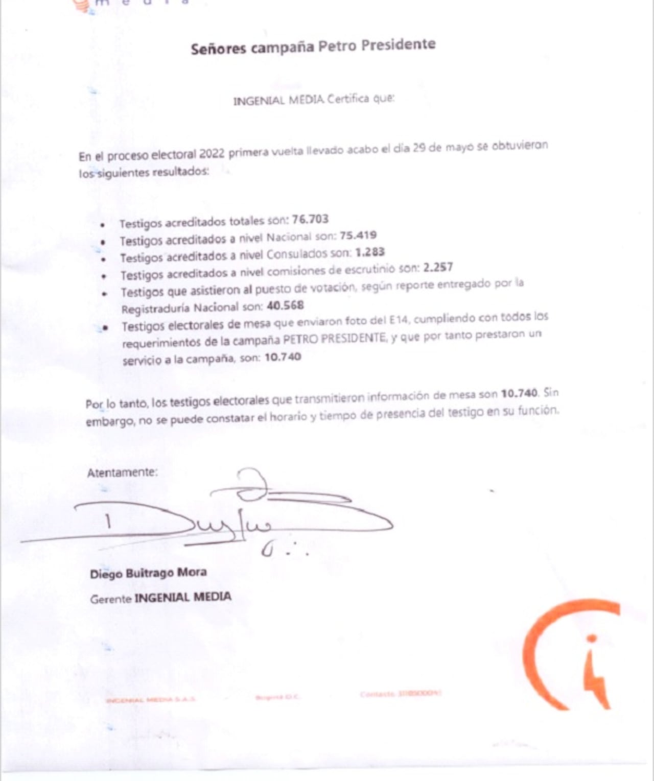 Este documento hace parte de las pruebas del expediente del CNE contra la campaña Petro Presidente de 2022.