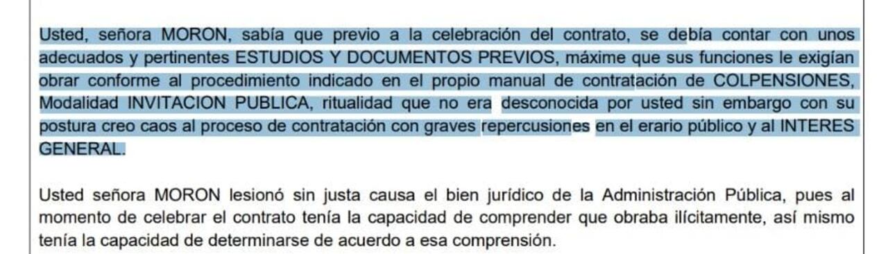 La acusación contra la vicepresidenta María Elisa Morón ya está en manos de los jueces.
