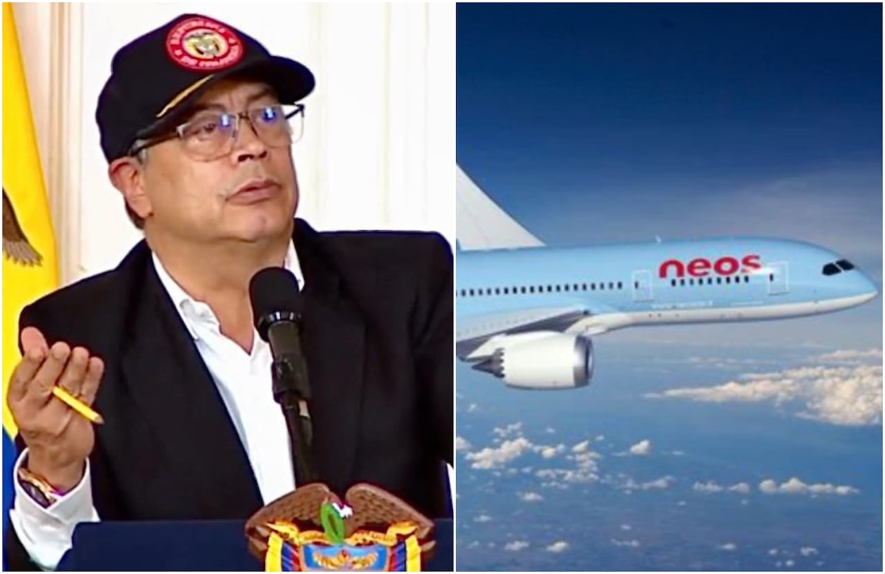 Presidente Gustavo Petro vuelos Colombia - Italia