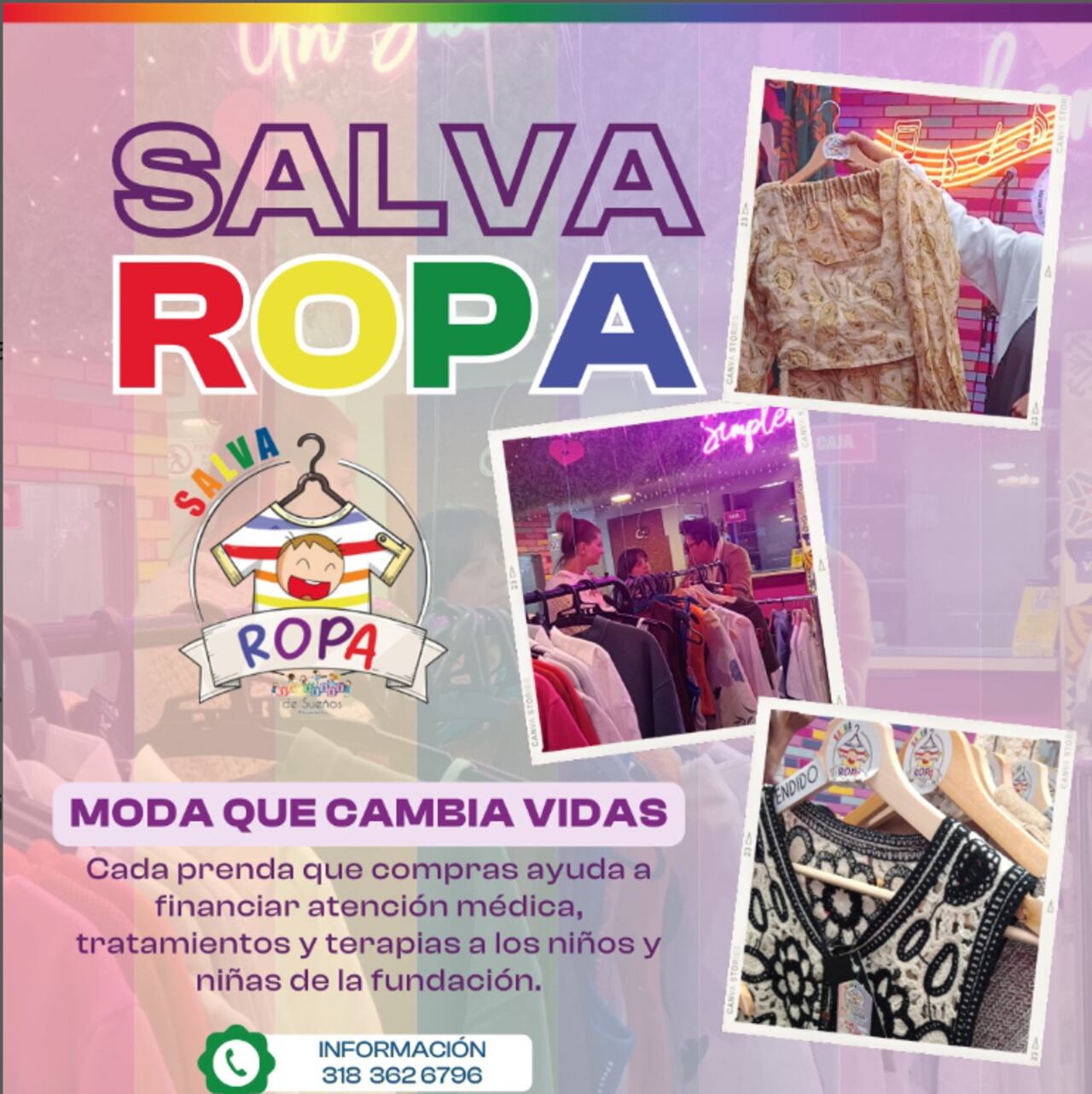 Fundación Salvador de Sueños de Carolina Cruz promueve una actividad benéfica vendiendo la ropa de la presentadora.
