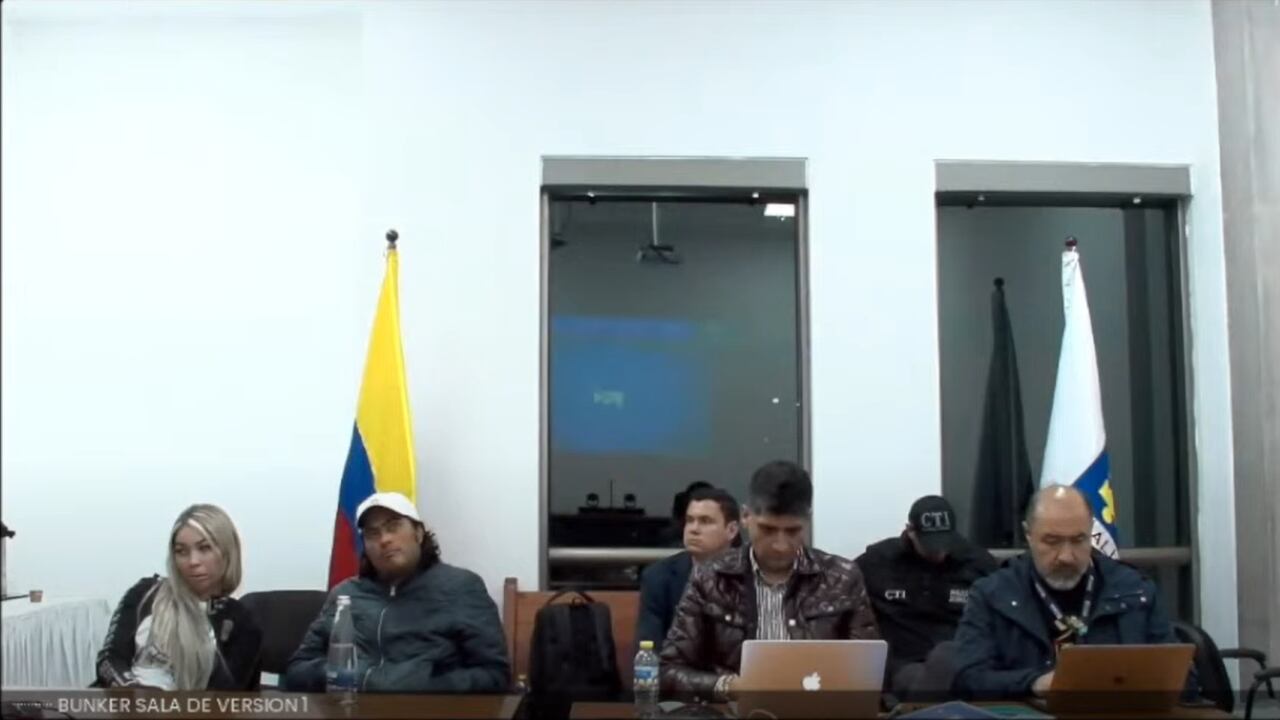 En la noche de este sábado se dio inicio a la audiencia de legalización de captura contra Nicolás Petro y Day Vásquez. (Captura de pantalla)