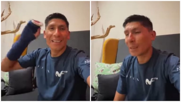 Imágenes del video donde Nairo Quintana explicó su situación actual.