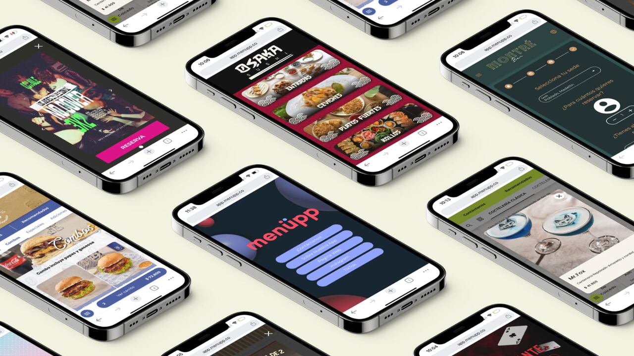 Menüpp es una aplicación personalizada para restaurantes, con la que los comensales navegan menús digitales y hacen pedidos desde sus teléfonos. Foto especial para El País.