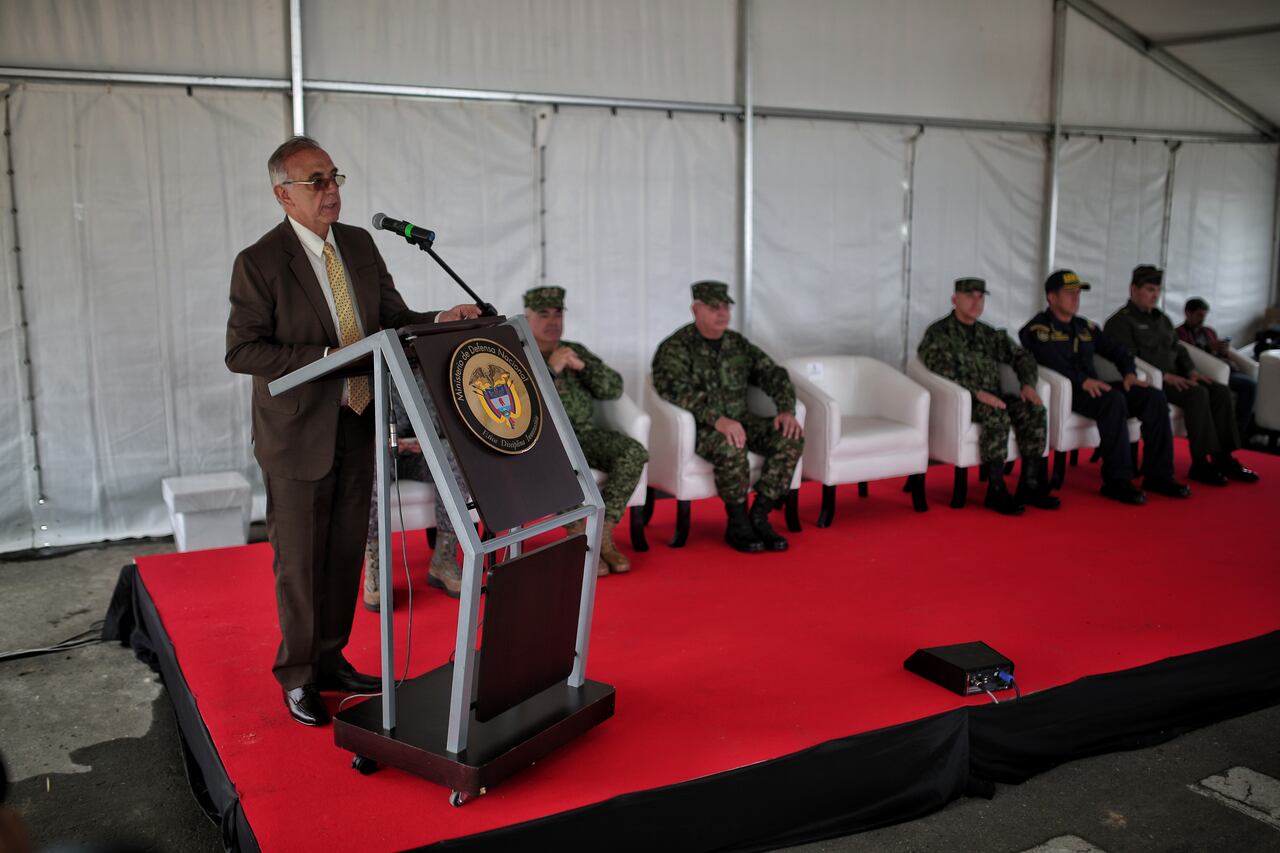 Acto protocolario de la primera piedra del edificio Fortaleza, nueva sede del Ministerio de Defensa y Fuerzas Militares