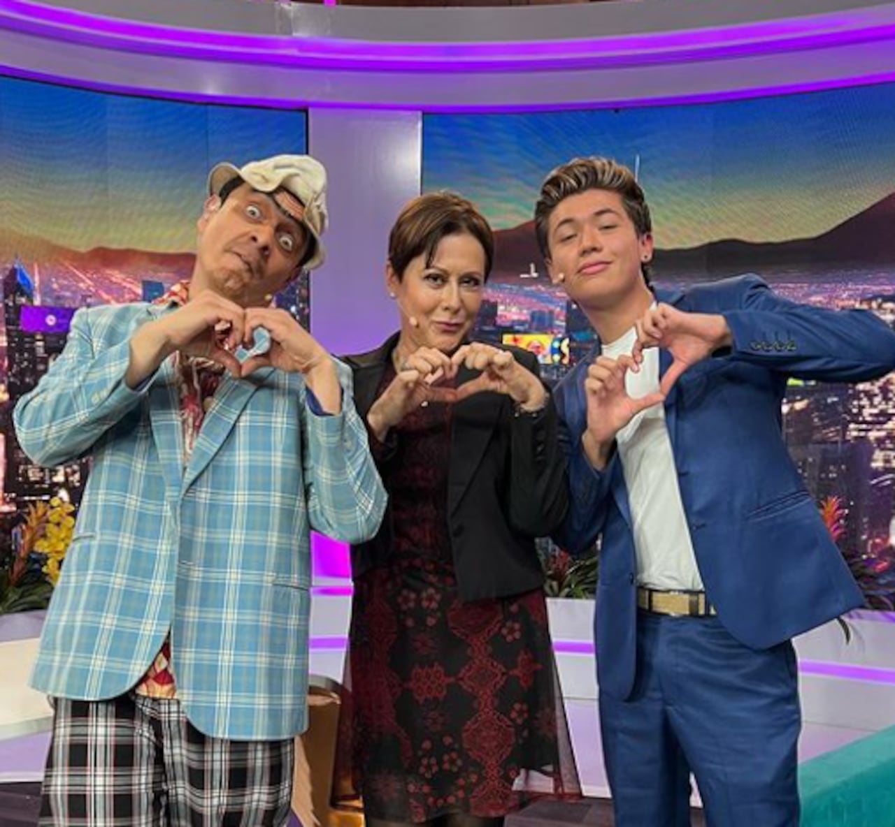 Alina Lozano y Jim Velásquez  en el programa The Suso’s Show.