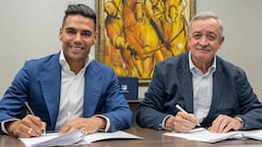 Falcao firmó su contrato como nuevo jugador de Millonarios.