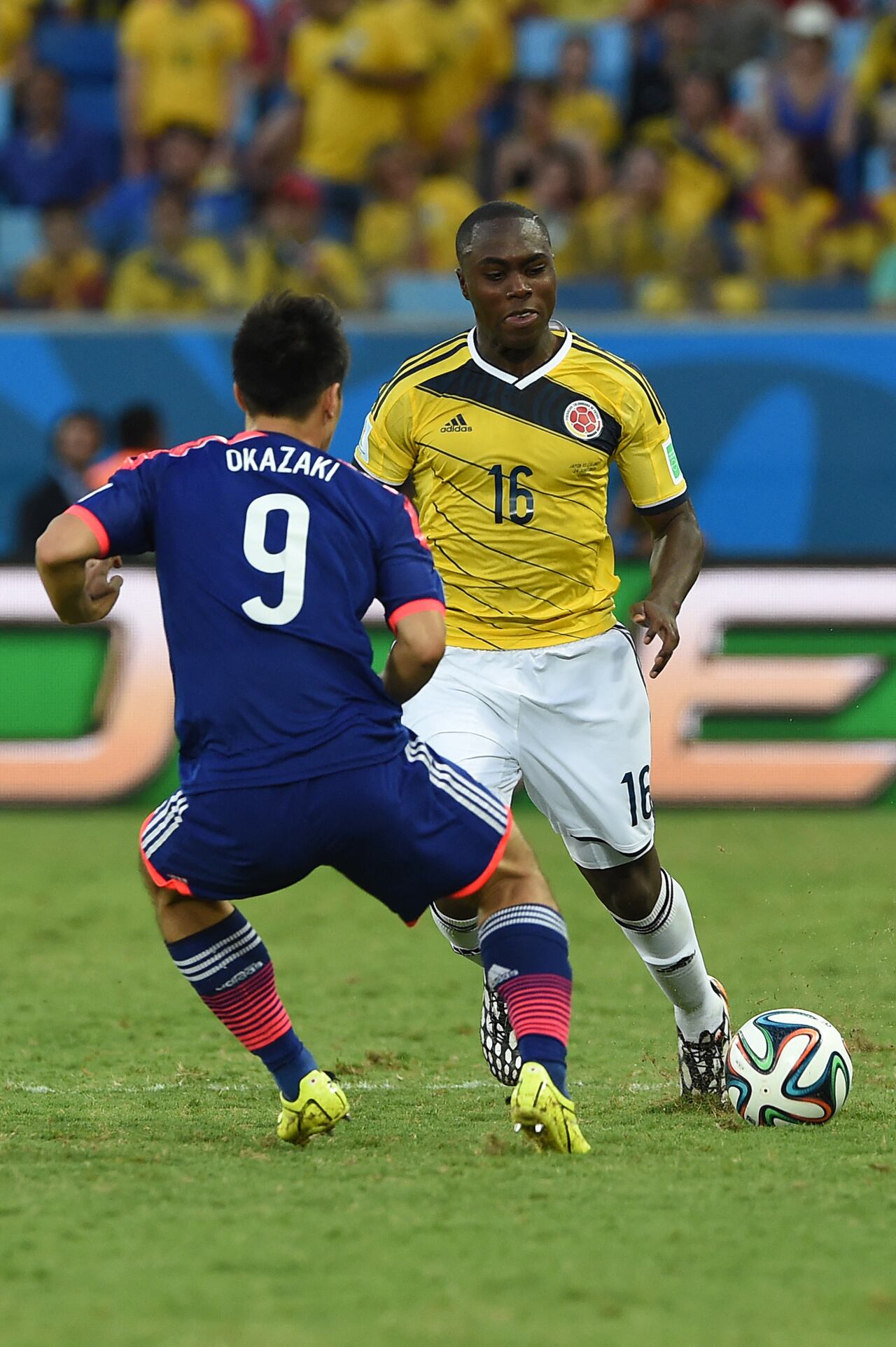 Balanta fue inicialista en el partido donde Colombia le ganó 4-1 a Japón por la fecha 3 del grupo C en el Mundial de Brasil 2014.