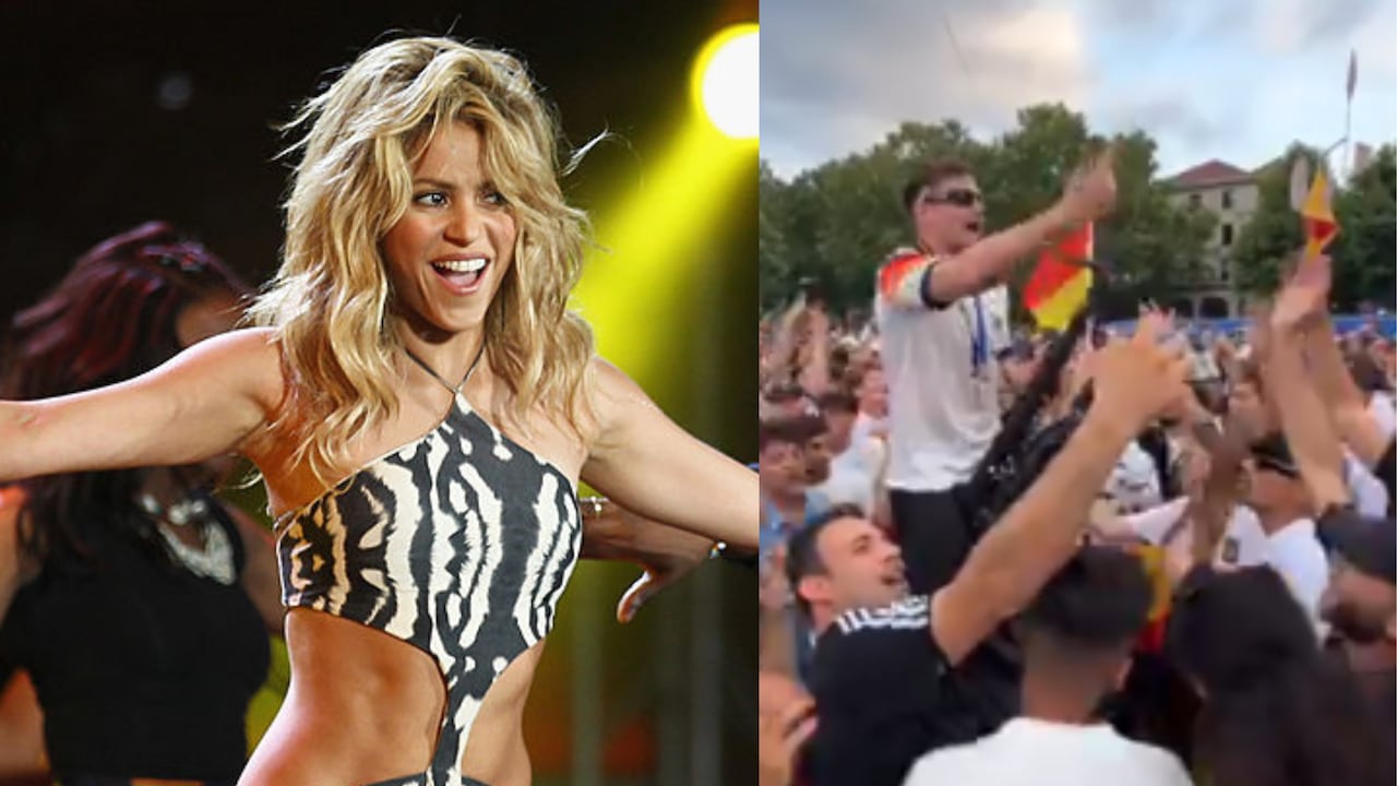 Alemanes celebran con canción de Shakira en la Eurocopa 2024