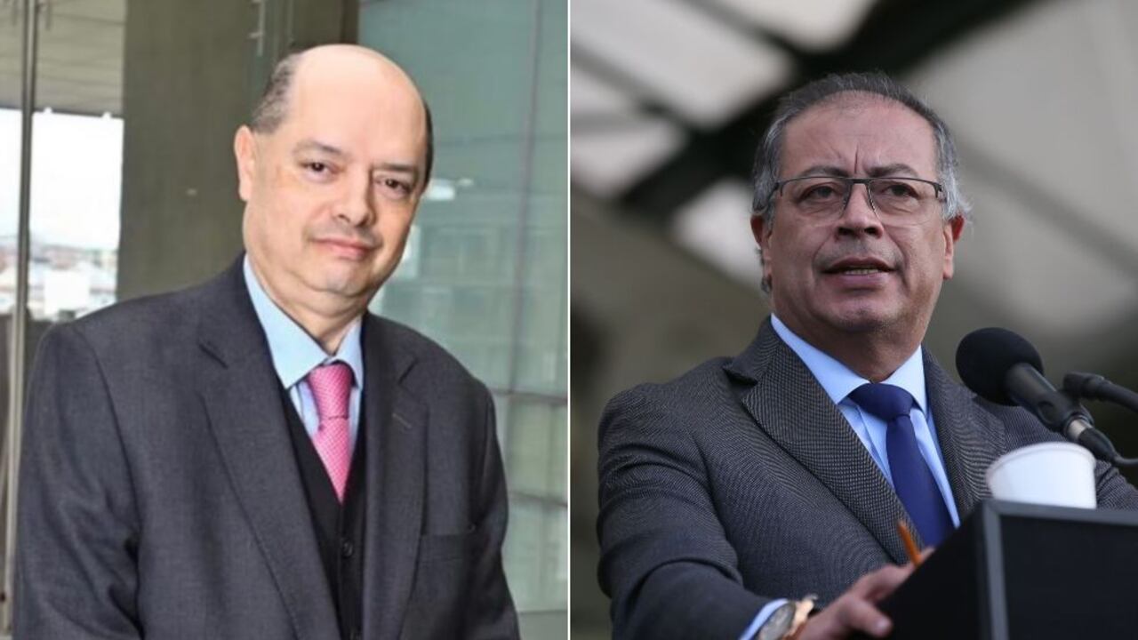 Enrique Vargas Lleras, exmiembro de la Junta Directiva de Nueva EPS y el Presidente Gustavo Petro.