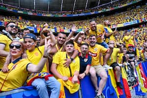 Hinchas de Rumania en la Eurocopa 2024