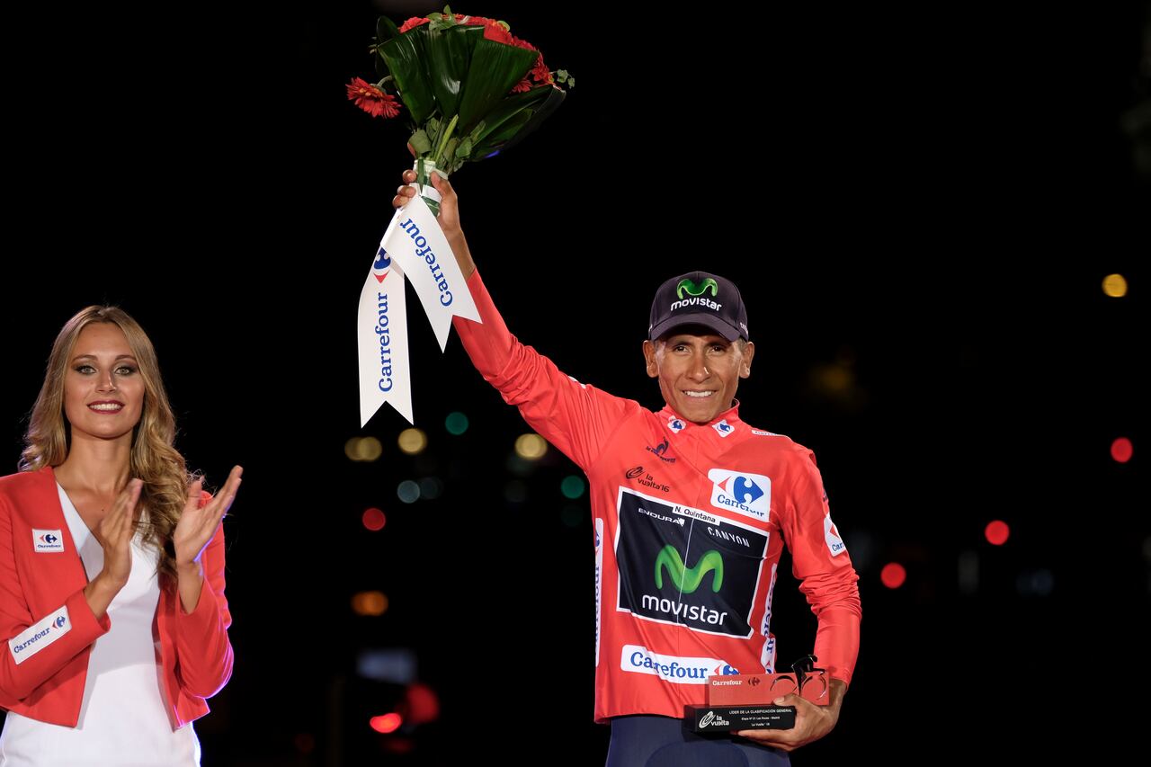 Nairo Quintana, campeÃ³n de la Vuelta EspaÃ±a 2016. DespuÃ©s de 29 aÃ±os, el ciclista Nairo Quintana hizo que Colombia volviera a ocupar el lugar principal del podio de la Vuelta EspaÃ±a en 2016. Este es solo uno de sus innumerables logros. Por ejemplo, en 2013 ocupÃ³ el segundo lugar en el Tour de Francia y en 2014 fue el campeÃ³n del Giro de Italia. Foto: Oscar Gonzalez/NurPhoto via Getty Images)