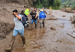 Las lluvias en Ecuador han hecho que se presenten algunos deslizamientos.