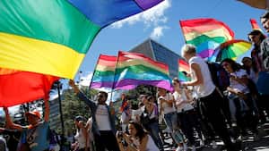 Marchas de la comunidad LGBTIQ+ a propósito de la iniciativa de Cabify para donar un porcentaje a la Escuela de Formación Wanda Fox de la Fundación Procrear.