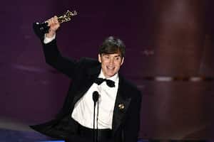Irish actor Cillian Murphy accepts the award for Best Actor in a Leading Role for "Oppenheimer" onstage during the 96th Annual Academy Awards at the Dolby Theatre in Hollywood, California on March 10, 2024. (Photo by Patrick T. Fallon / AFP)