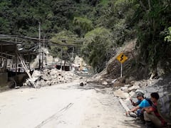 Deslizamiento de rocas en Marmato, Caldas.