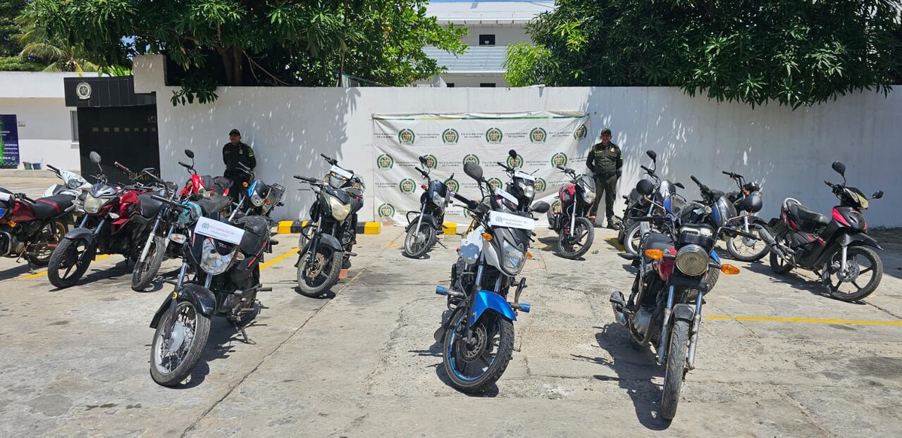 Las motocicletas estaban siendo usadas por delincuentes